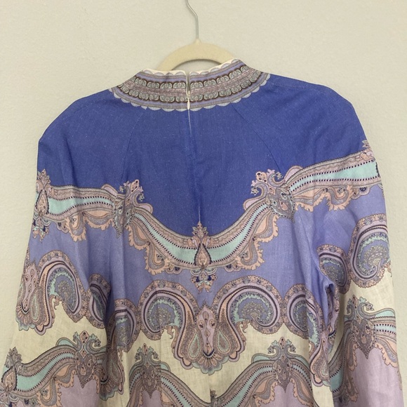 Zimmermann Maxine Tunic Midi Dress Oversized Linen Caftan - Picture 6 of 16